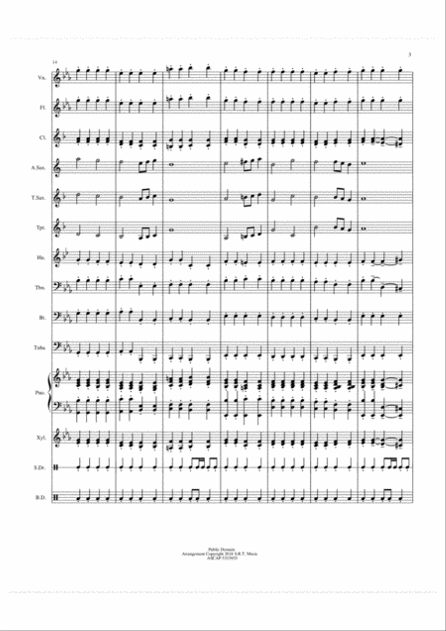 Pomp and Circumstance Pomp and Circumstance Concert Band scores gallery preview page 3