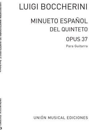Minueto Espanol Del Quinteto Op.37