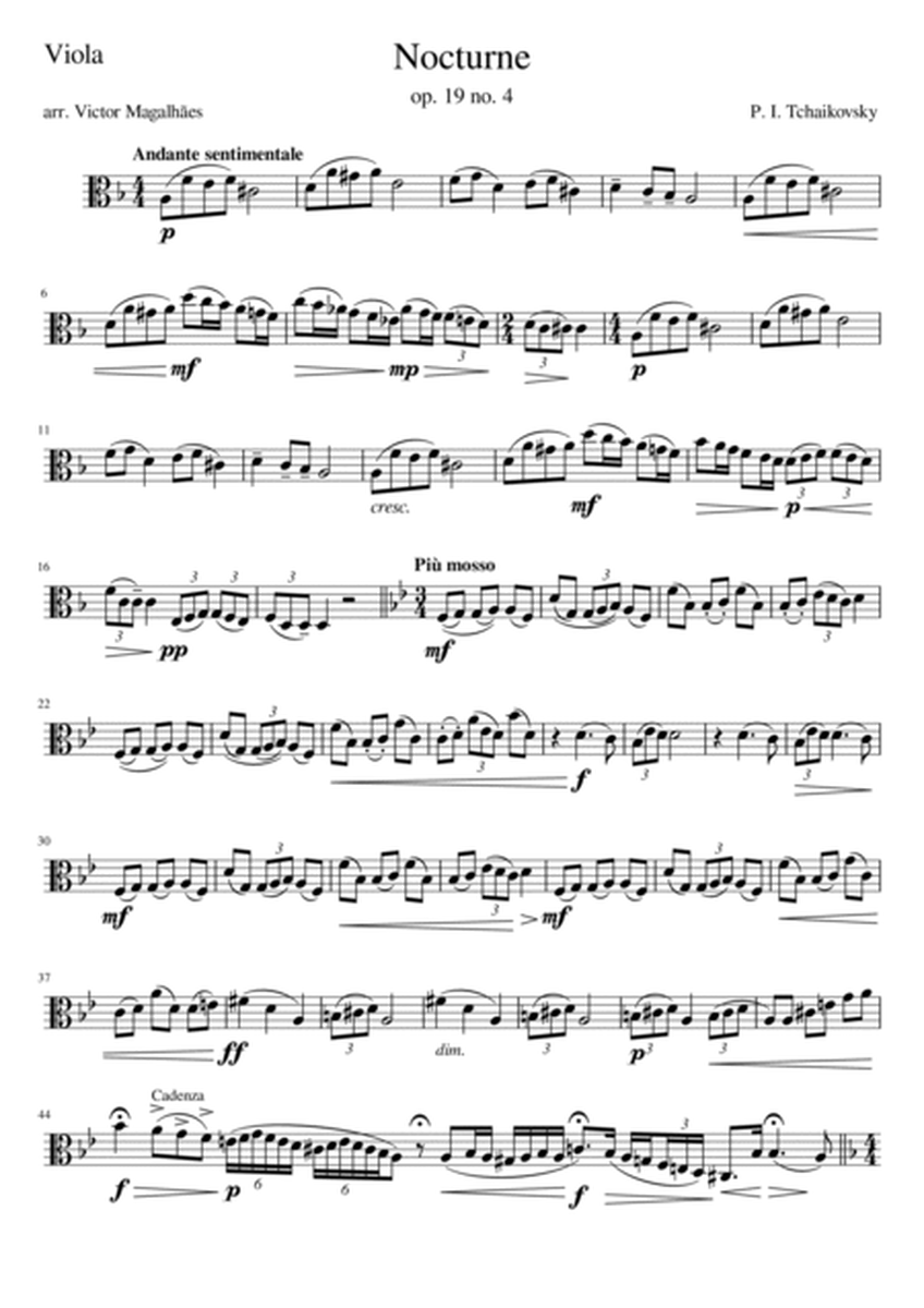 Nocturne - op. 19 no. 4 - Viola and Guitar image number null