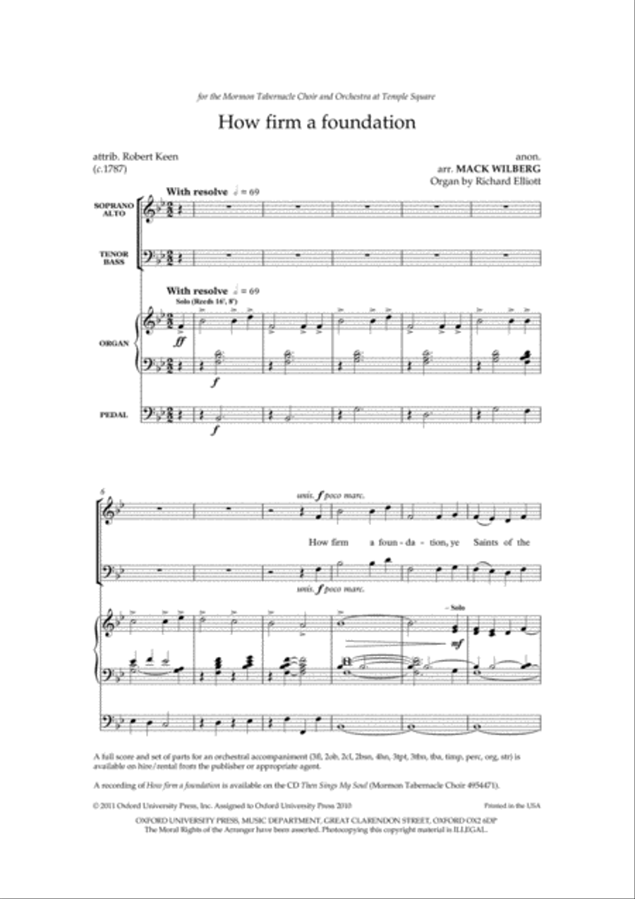 How firm a foundation 4-Part scores gallery preview page 2