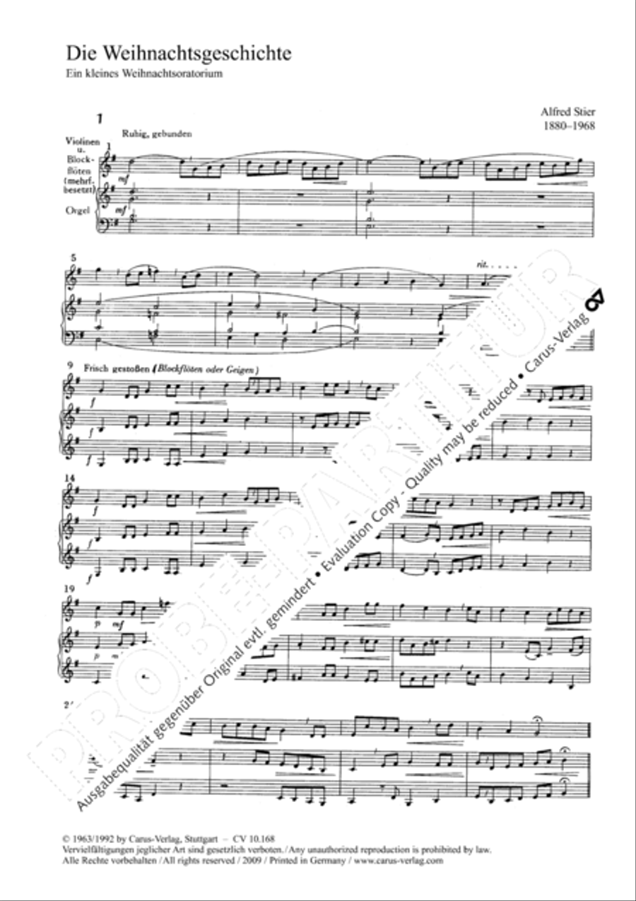 The Christmas Story (Die Weihnachtsgeschichte) SSA scores gallery preview page 5
