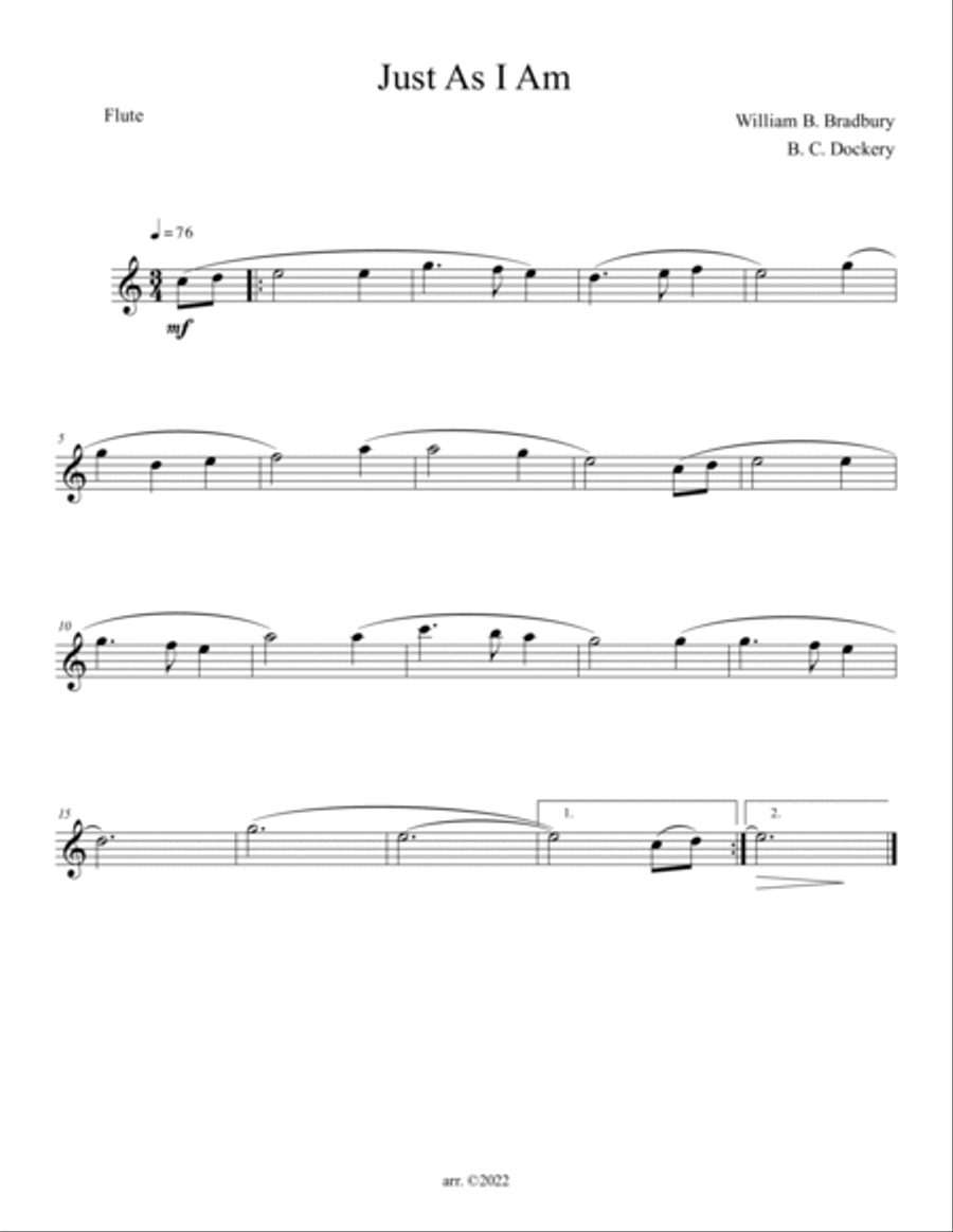Just As I Am (Woodwind Quintet) Woodwind Quintet scores gallery preview page 3