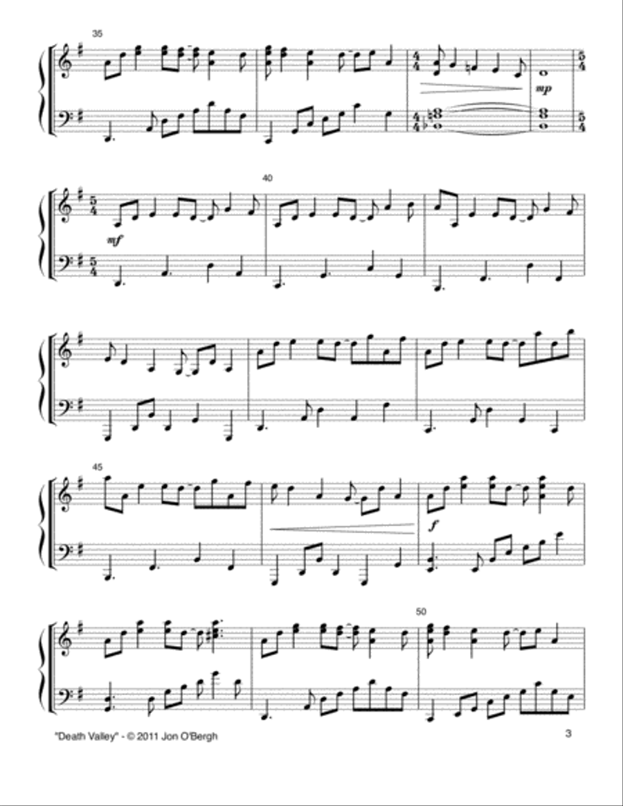 Death Valley Piano Solo scores gallery preview page 4