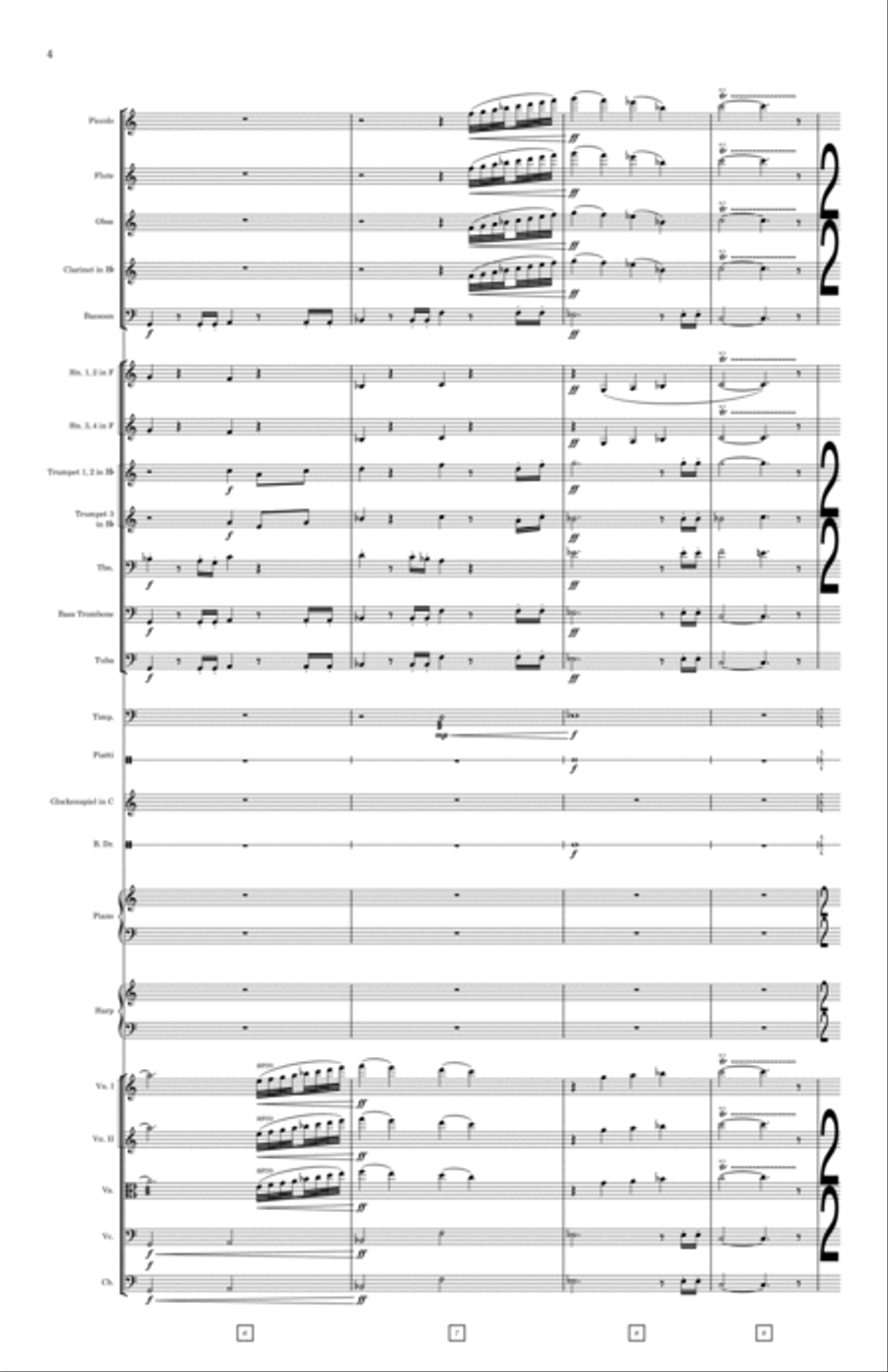 Gladiator of the Heavens Full Orchestra scores gallery preview page 4