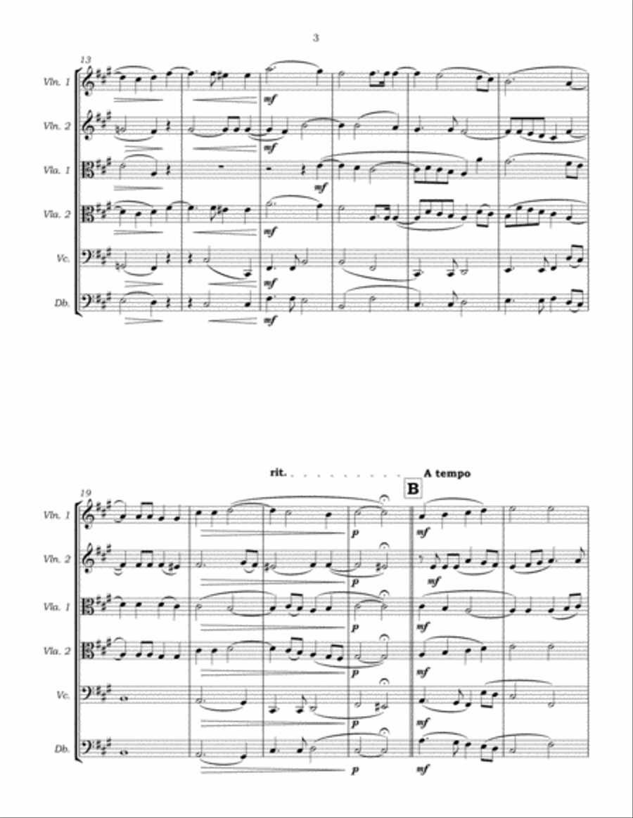 Ave Maria for String Ensemble String Orchestra scores gallery preview page 6