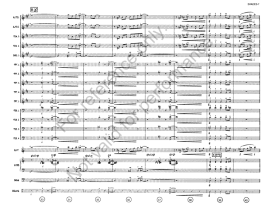 Shades On, Roof Down! Jazz Ensemble scores gallery preview page 6