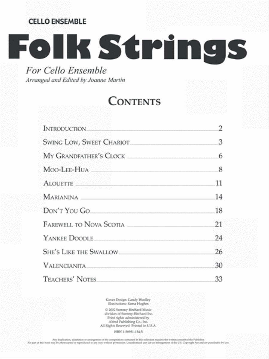 Folk Strings for Ensemble School and Community scores gallery preview page 2