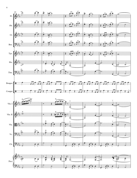 Siboney, by Ernesto Lecuona, arranged for Chamber Orchestra image number null