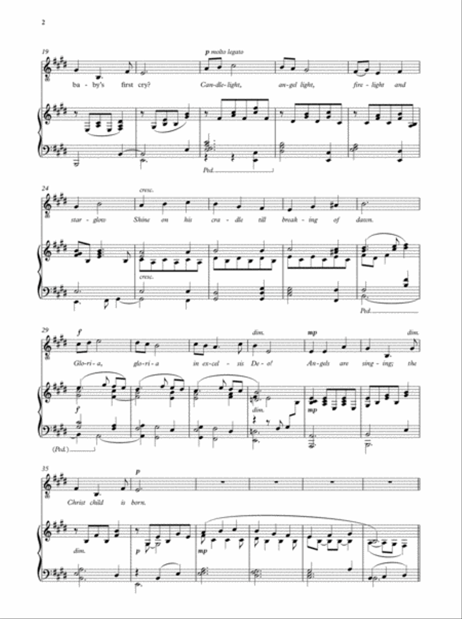 Candlelight Carol Low Voice scores gallery preview page 2