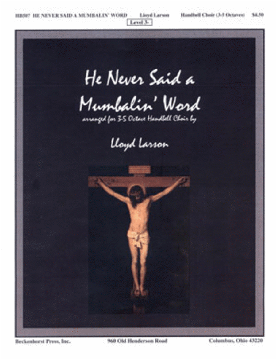 He Never Said a Mumbalin' Word - Larson 5-Octaves scores gallery preview page 1