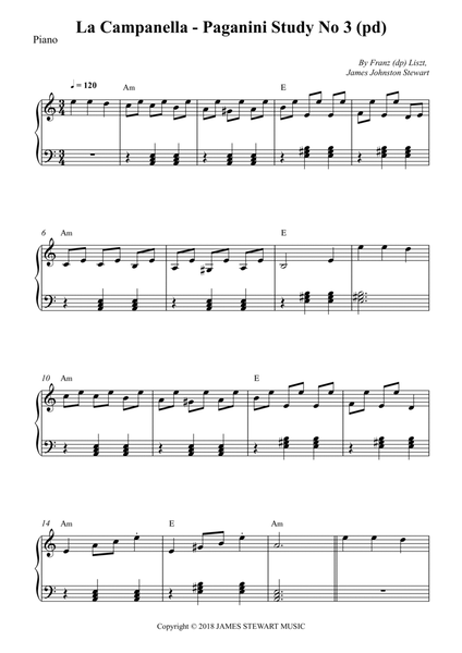 La Campanella - Paganini Study No 3 (pd) image number null