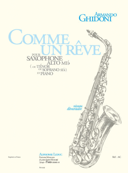 Comme Un Reve (saxophone-alto & Piano)