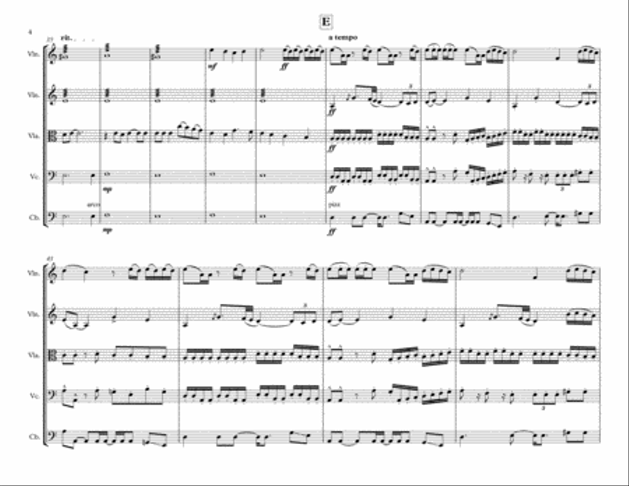 Fake Love String Quartet scores gallery preview page 4