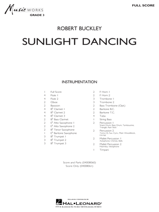 Book cover for Sunlight Dancing - Conductor Score (Full Score)
