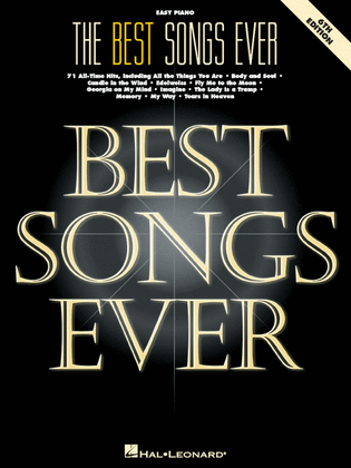 Book cover for The Best Songs Ever – 6th Edition