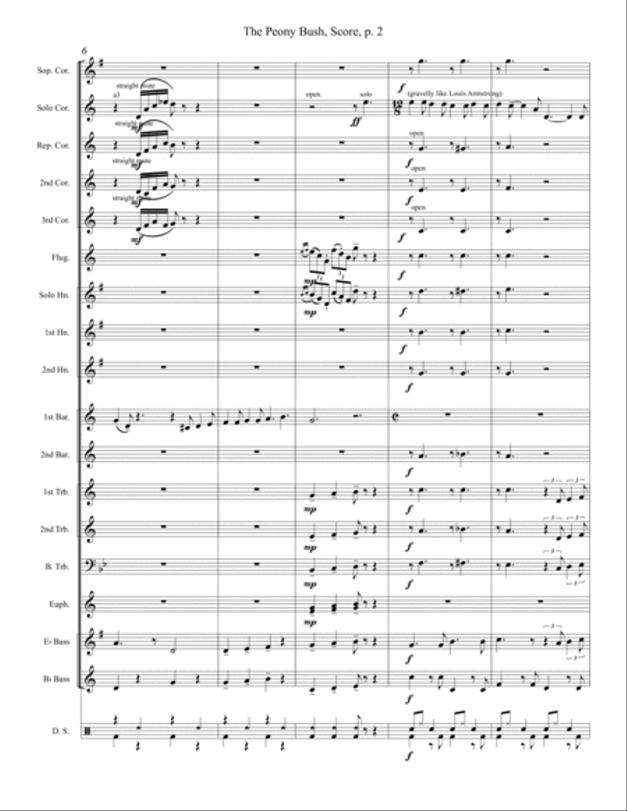 The Peony Bush Brass Band scores gallery preview page 4