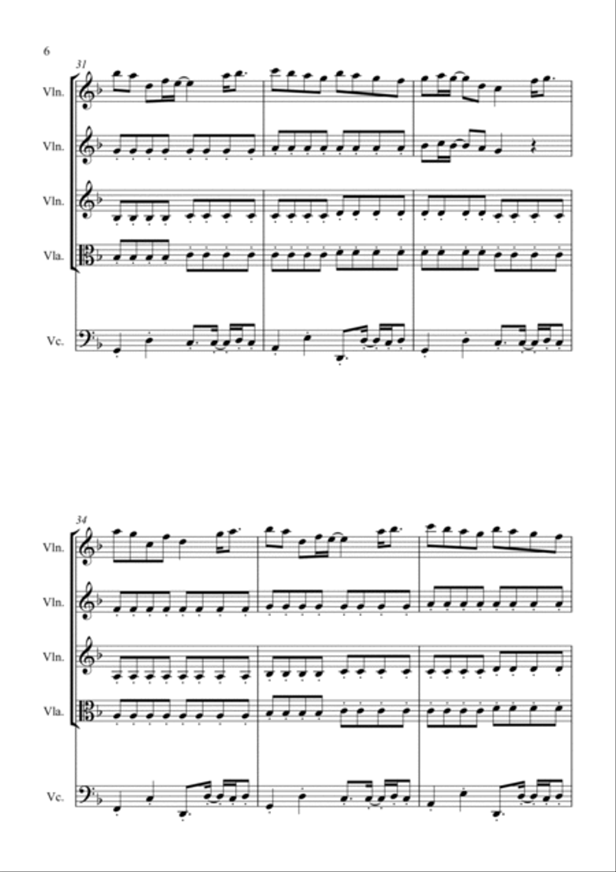 Title String Quartet scores gallery preview page 6