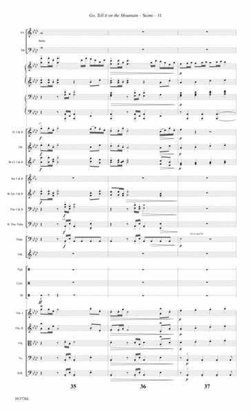 Go, Tell it on the Mountain - Orchestral Score and CD with Printable Parts