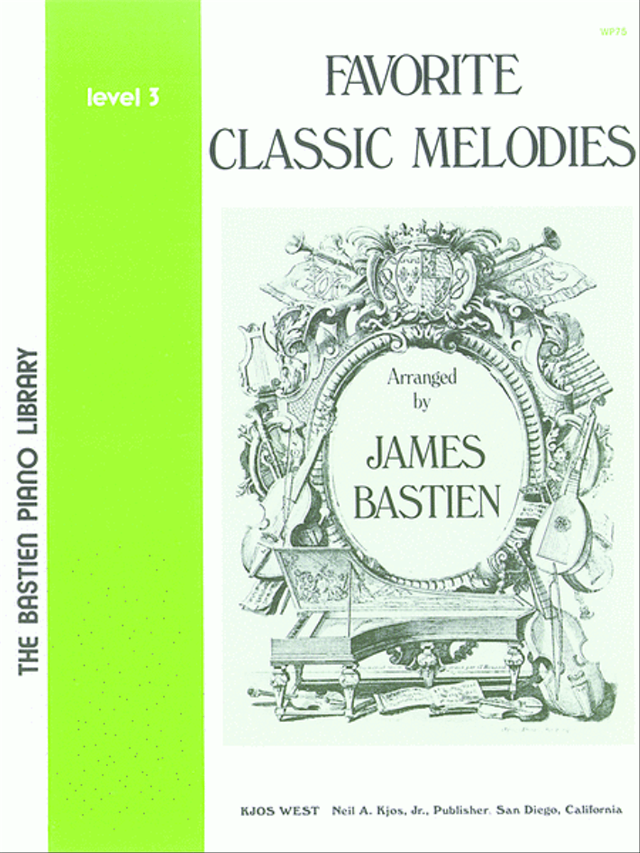 Favorite Classic Melodies, Level 3 Piano Method scores gallery preview page 1