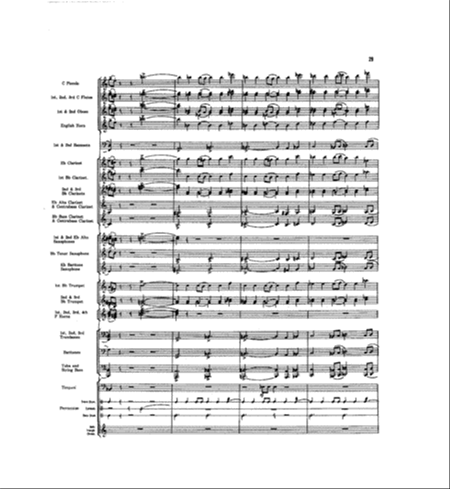 Caccia and Chorale Concert Band scores gallery preview page 28