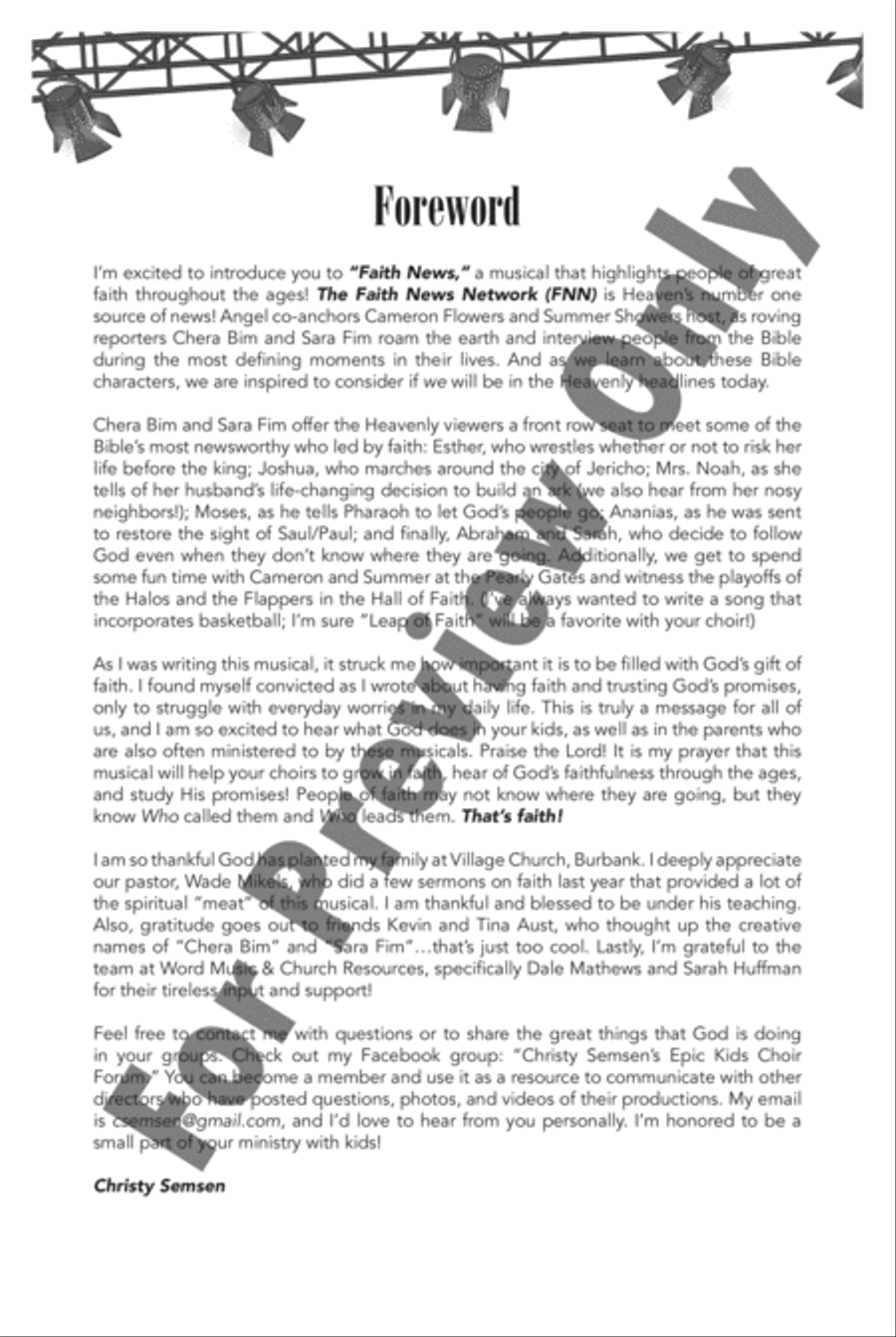 Faith News - Choral Book Choir scores gallery preview page 3