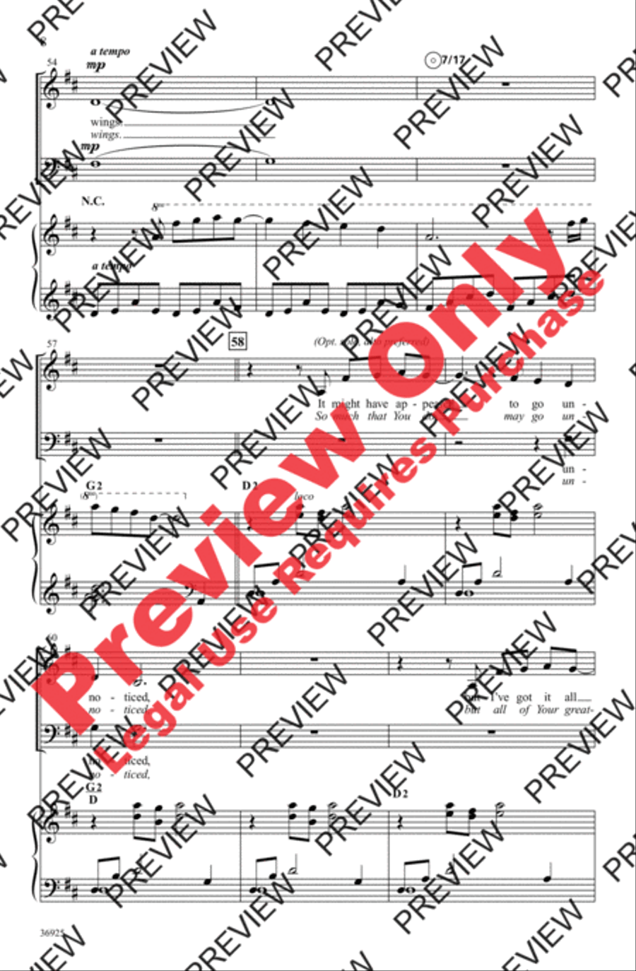 The Wind Beneath My Wings 4-Part scores gallery preview page 8