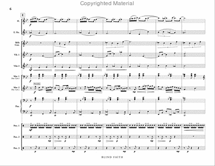 Blind Faith Percussion Ensemble scores gallery preview page 7