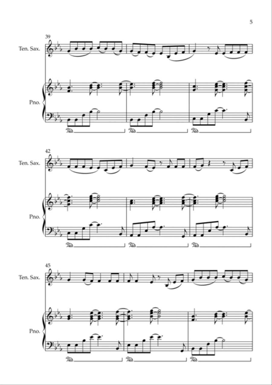 Shivers Tenor Saxophone scores gallery preview page 5