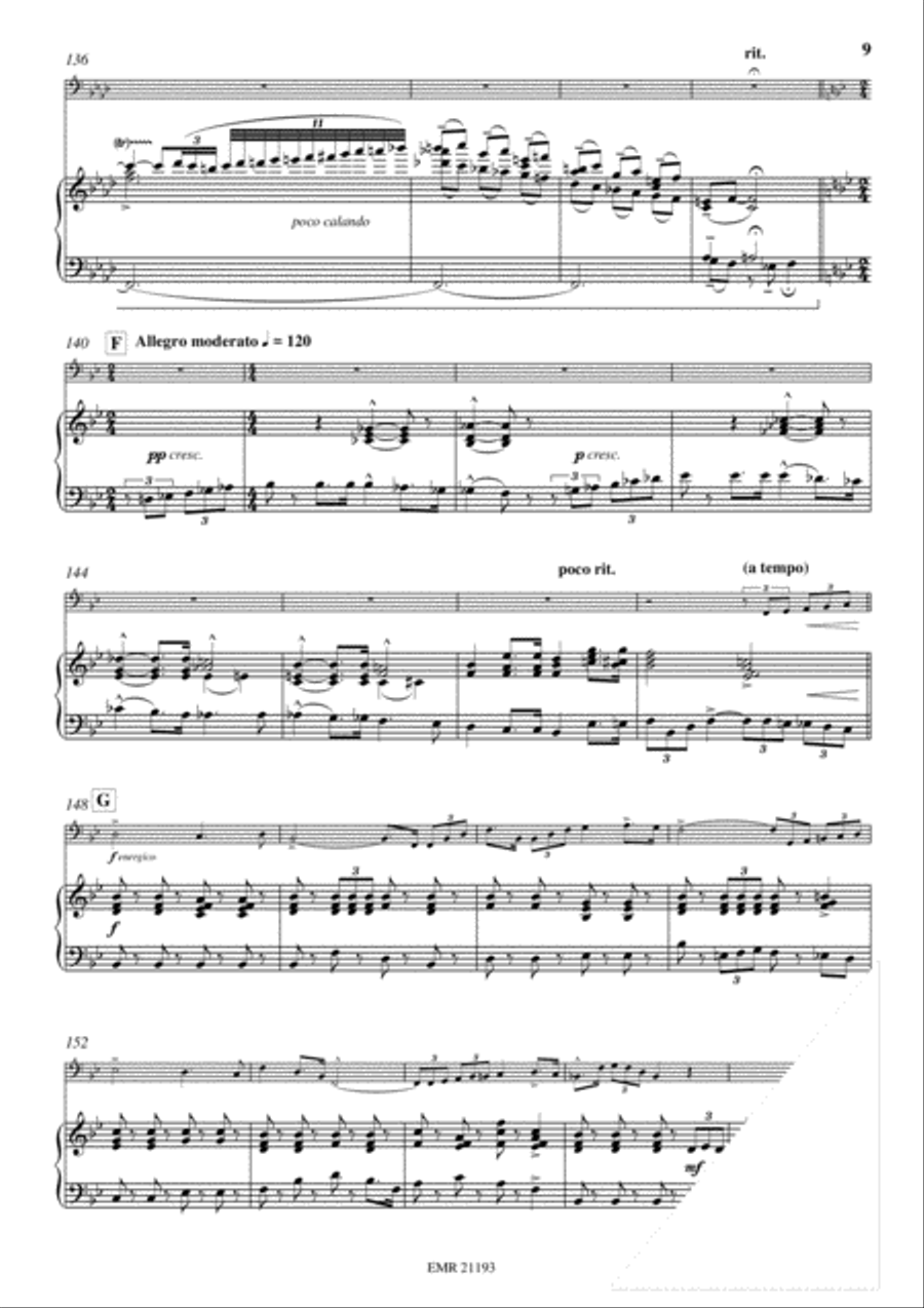 Concerto No. 3 Bass Recorder scores gallery preview page 9