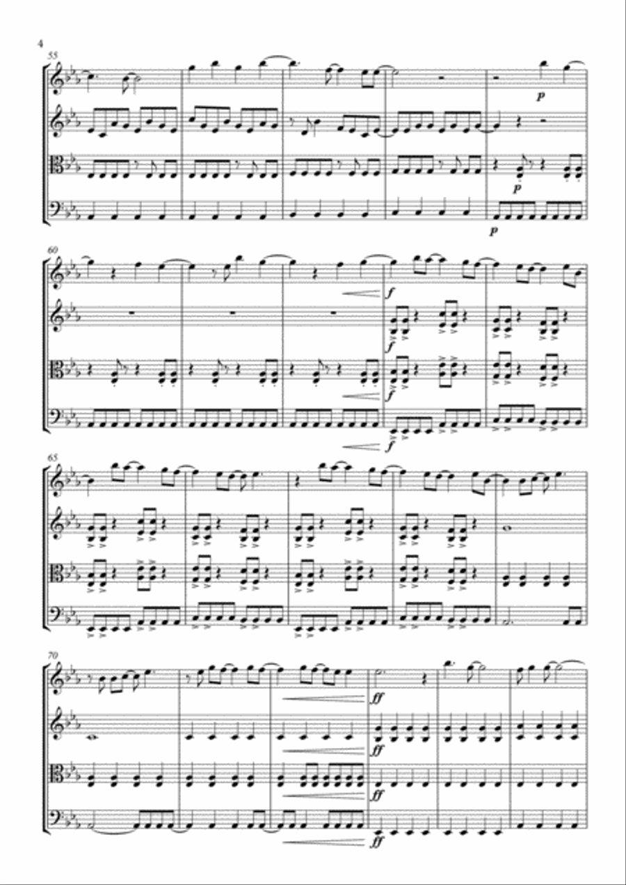 A Favor House Atlantic String Quartet scores gallery preview page 4