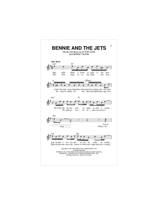 Book cover for Bennie And The Jets