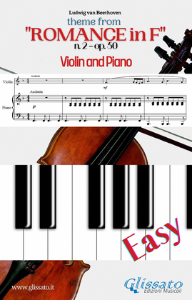 Theme from "Romance in F" easy for Violin and Piano