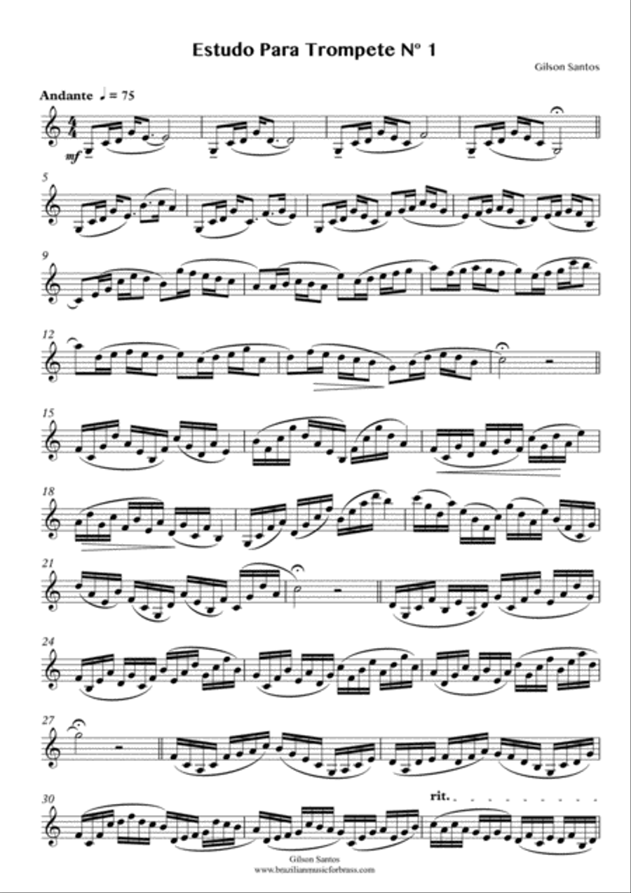 ESTUDOS (DES) CARACTERÍSTICOS PARA TROMPETE Trumpet Solo scores gallery preview page 5