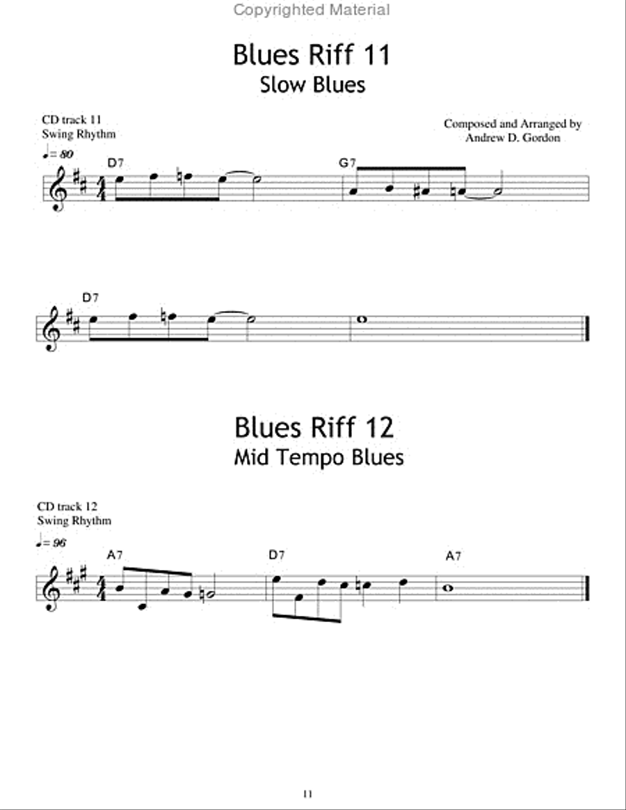 100 Ultimate Blues Riffs for Eb instruments Beginner Series