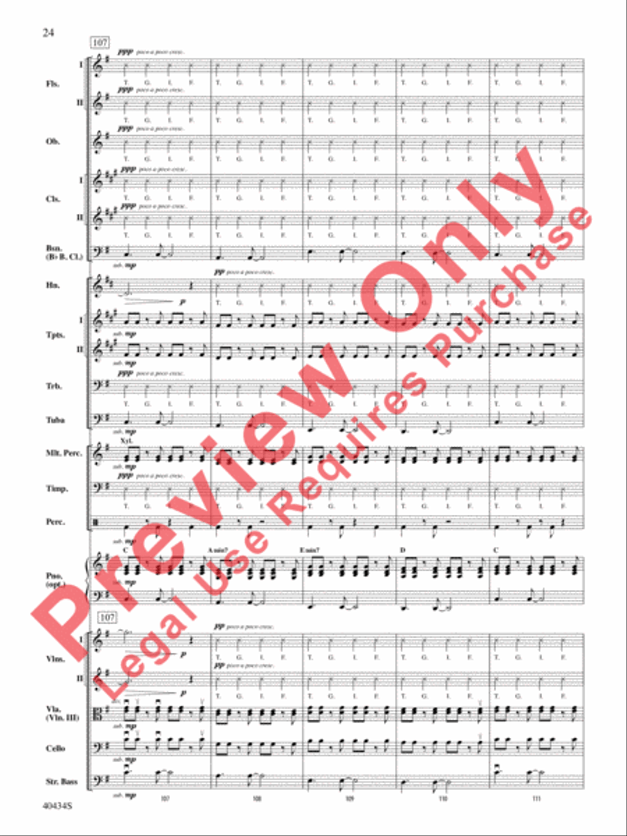 Last Friday Night (T.G.I.F.) / Edge of Glory Full Orchestra scores gallery preview page 25