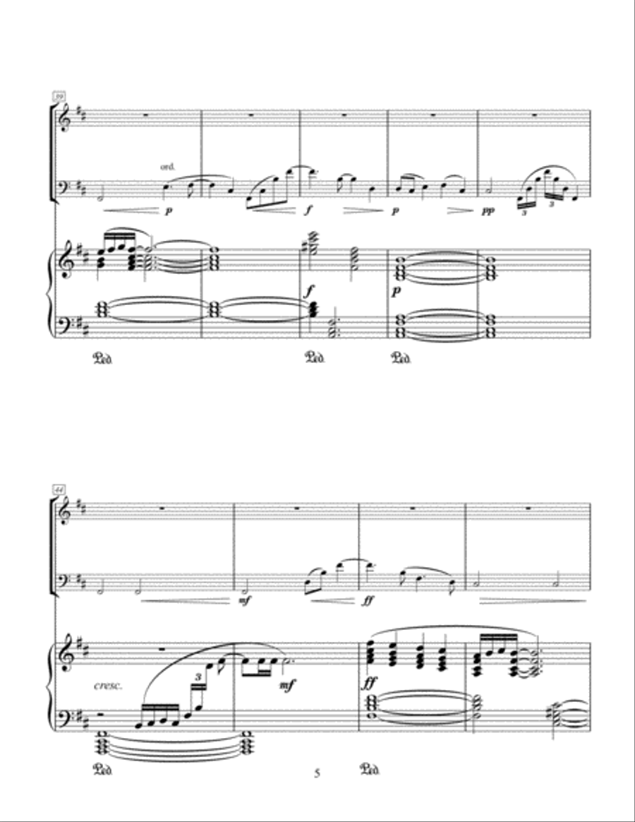 The Sundials: I;Tempus Edax Rerum (Time devours things) Piano Trio scores gallery preview page 5