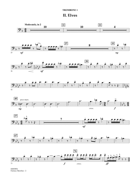 Fantasy Sketches - Trombone 1