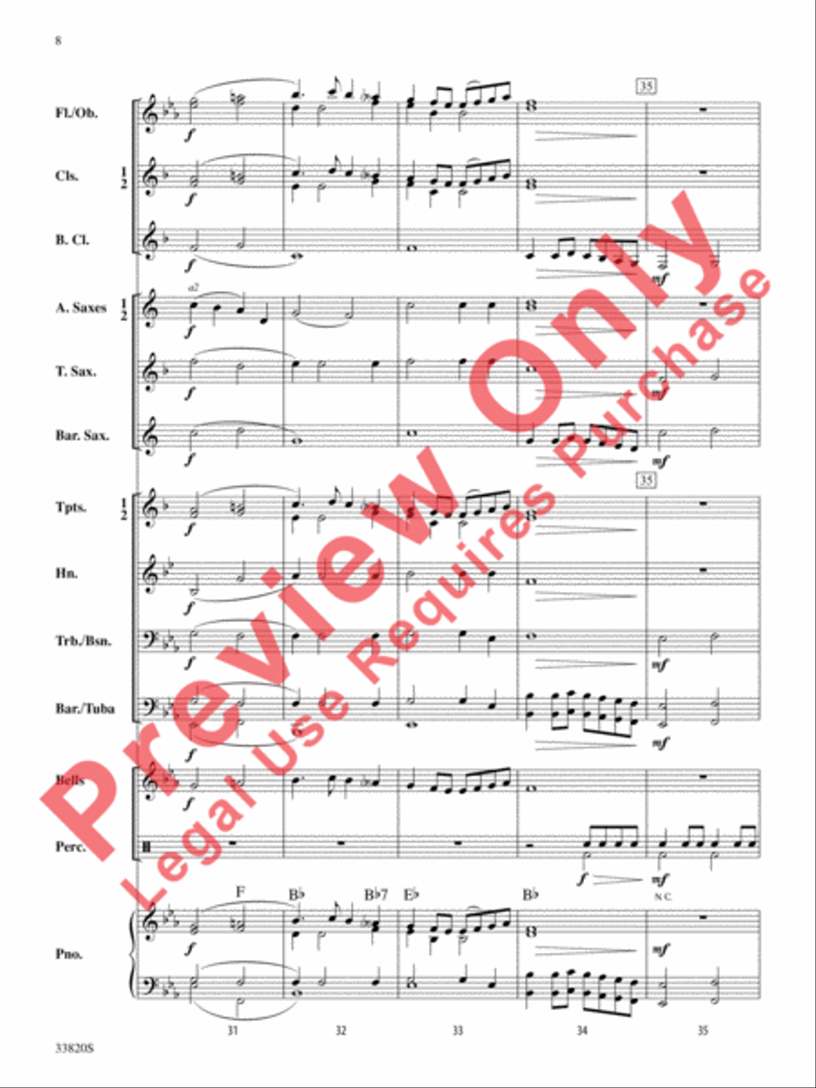 The Prince of Denmark's March Concert Band scores gallery preview page 9