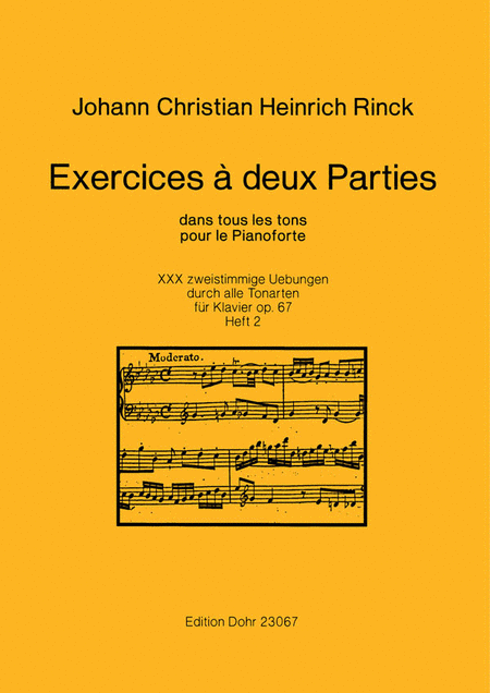 Exercices à deux Parties, Heft 2 op. 67,17-30 -dans tous les tons pour le Pianoforte- (30 zweistimmige Übungen durch alle Tonarten)