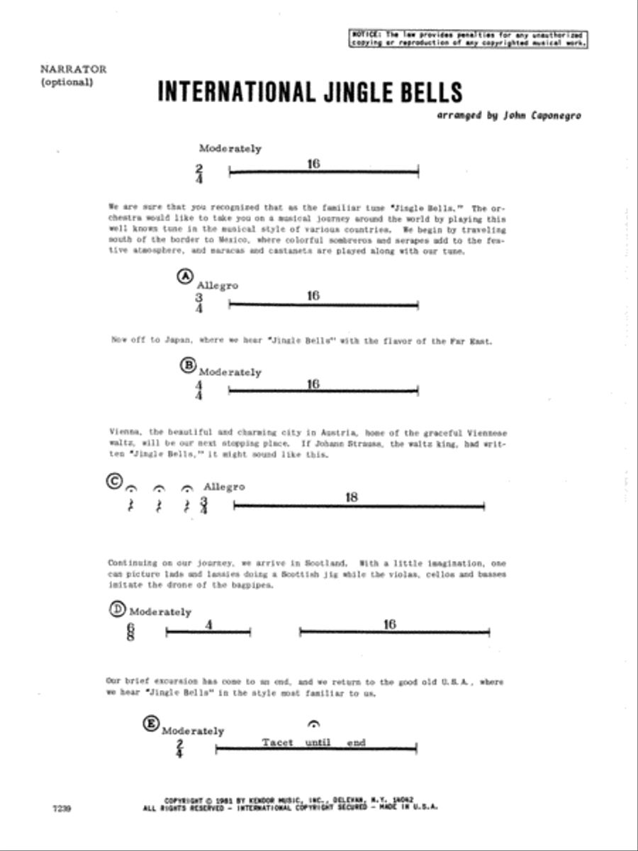 International Jingle Bells - Fiddle