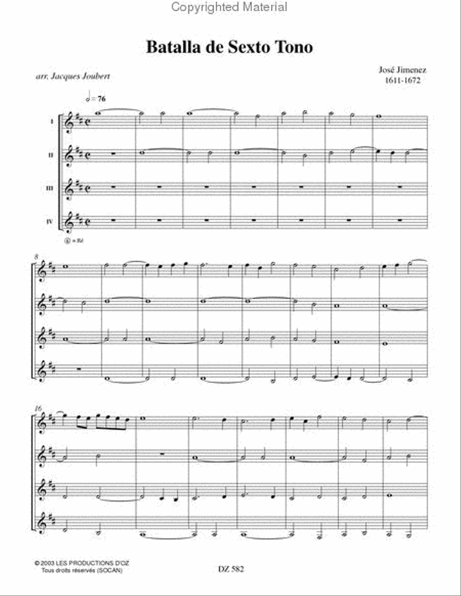 Batalla de sexto tono Batalla de sexto tono Guitar Ensemble scores gallery preview page 2