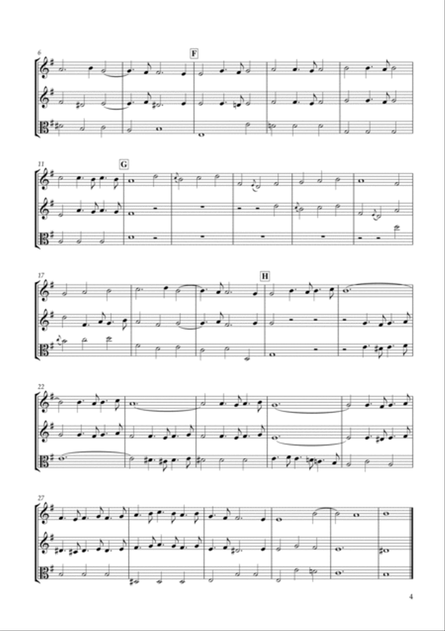 Six Sonatas No.6 for two Violins & Viola Op.7-6 String Duet scores gallery preview page 4