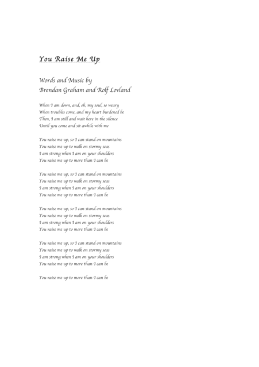 You Raise Me Up Harp scores gallery preview page 3