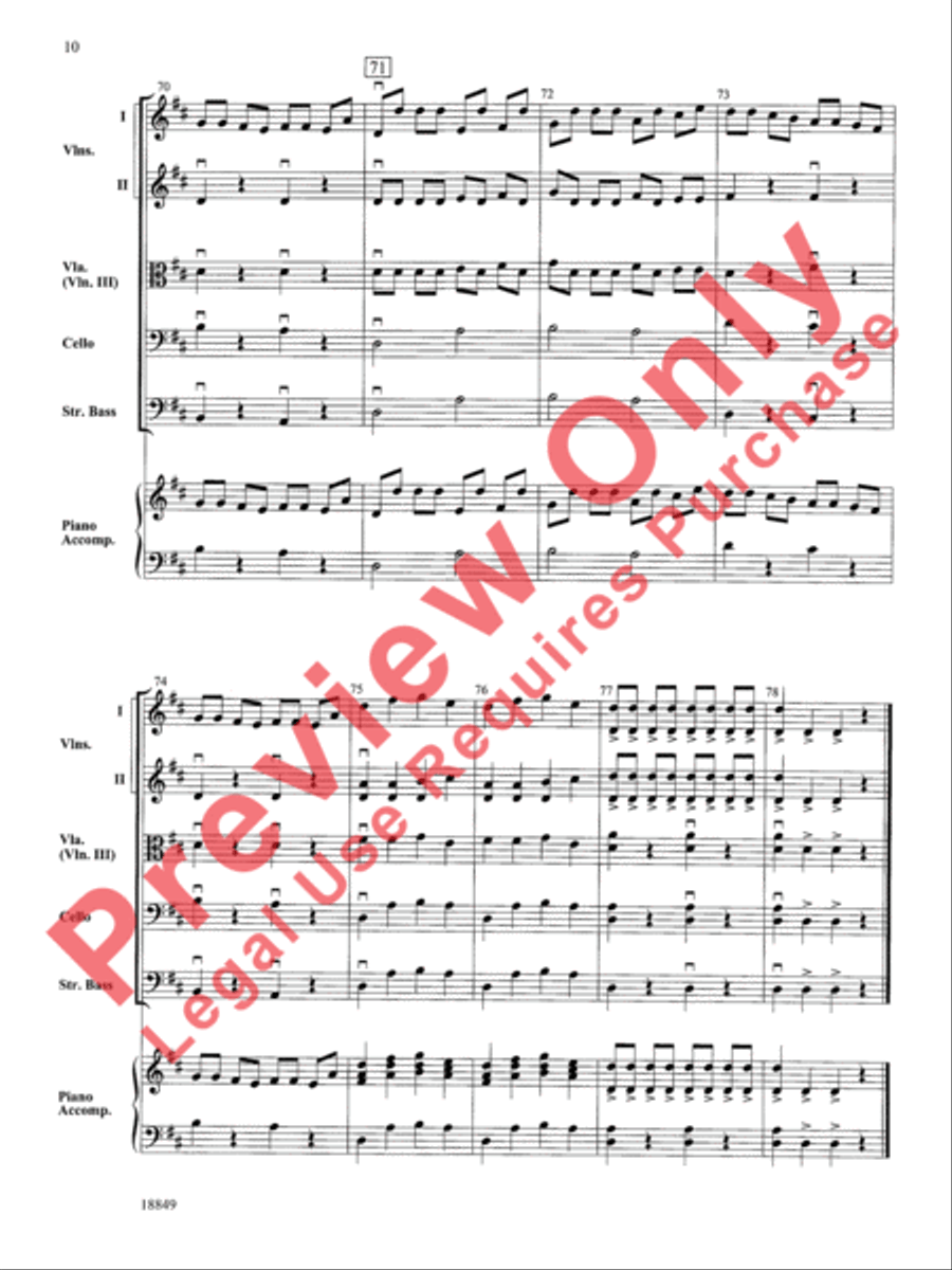 Sonata Vivant Sonata Vivant String Orchestra scores gallery preview page 11