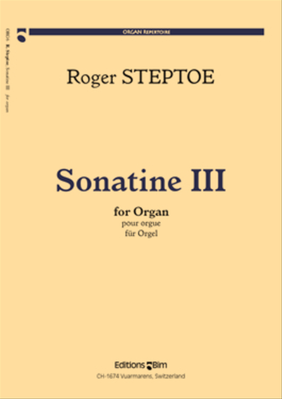 Sonatine III Organ scores gallery preview page 1