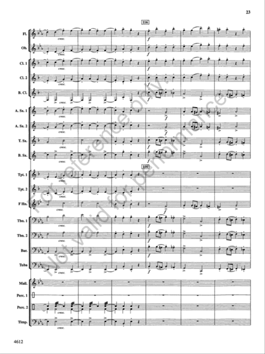 Themes from the Nutcracker Concert Band scores gallery preview page 24