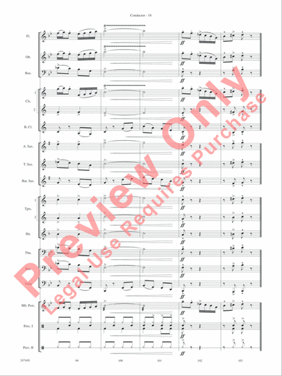 Down Home Christmas Concert Band scores gallery preview page 20