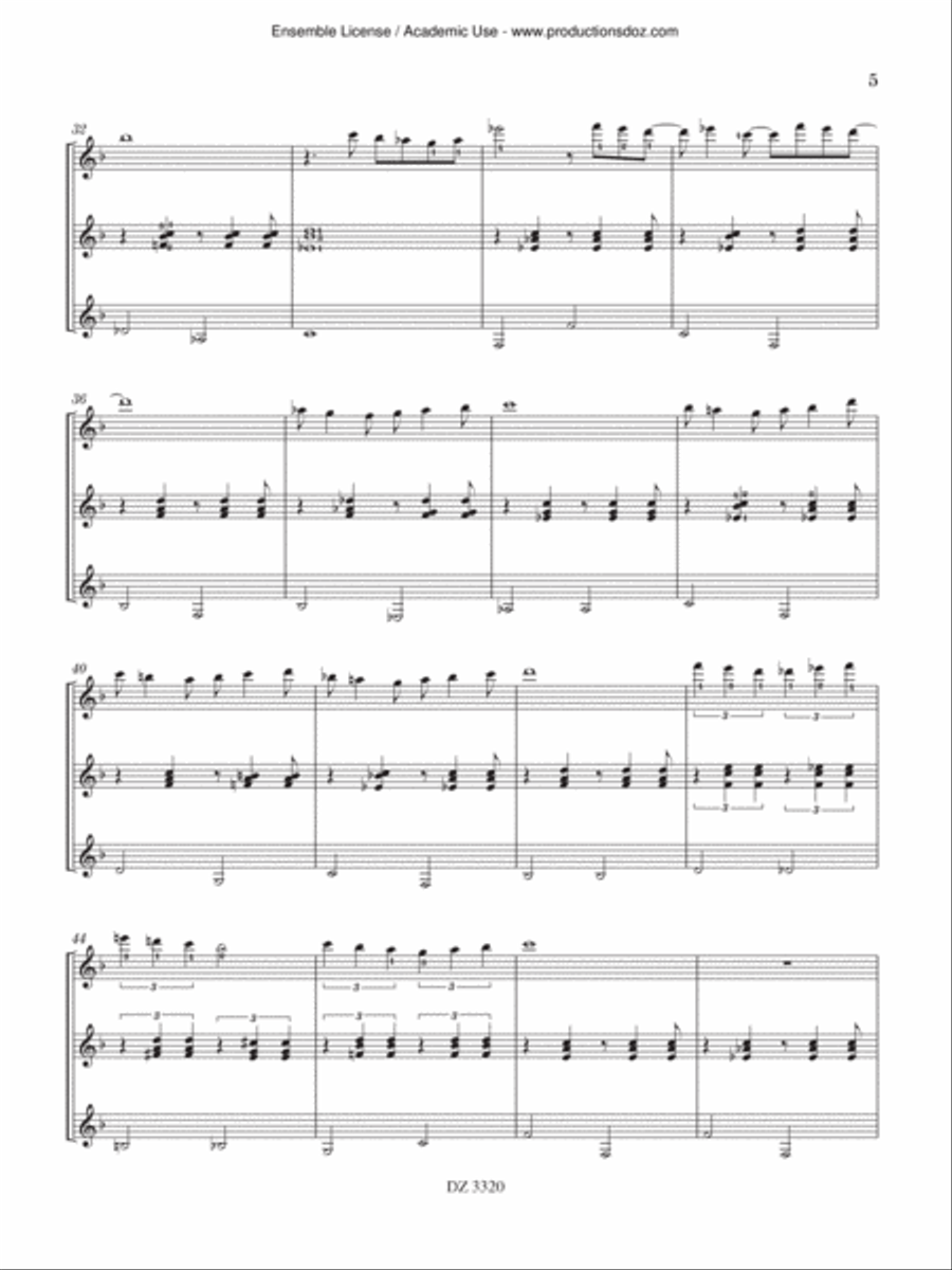 Dew on a Flower Dew on a Flower Guitar Ensemble scores gallery preview page 5