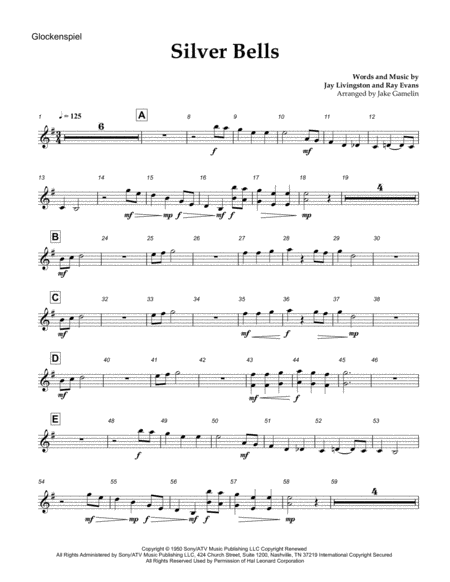 Silver Bells [lead sheet] – Jay Livingston, Ray Evans Sheet music