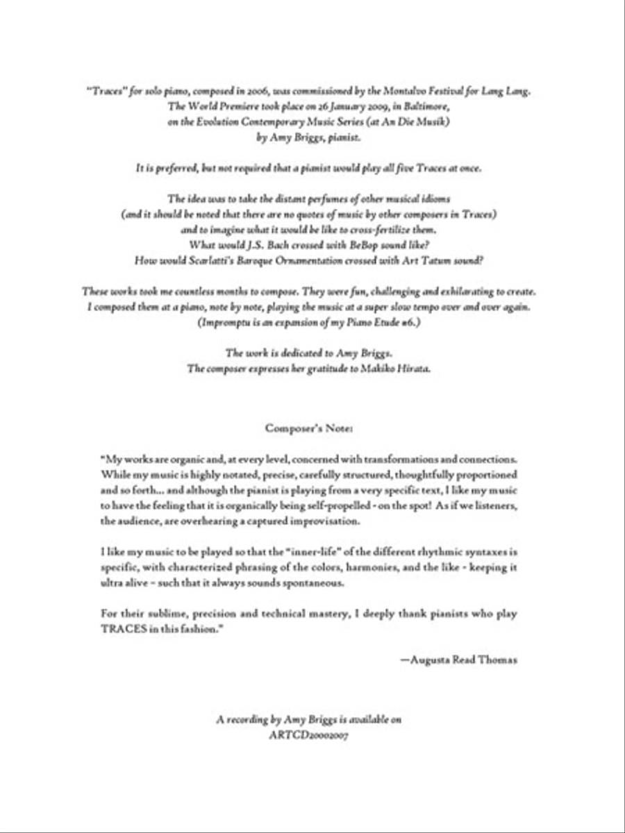 Traces Piano Solo scores gallery preview page 3